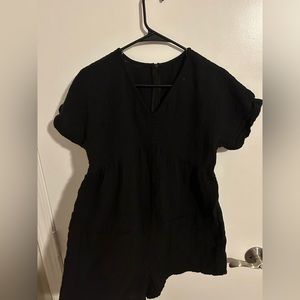 Black romper. Size medium.